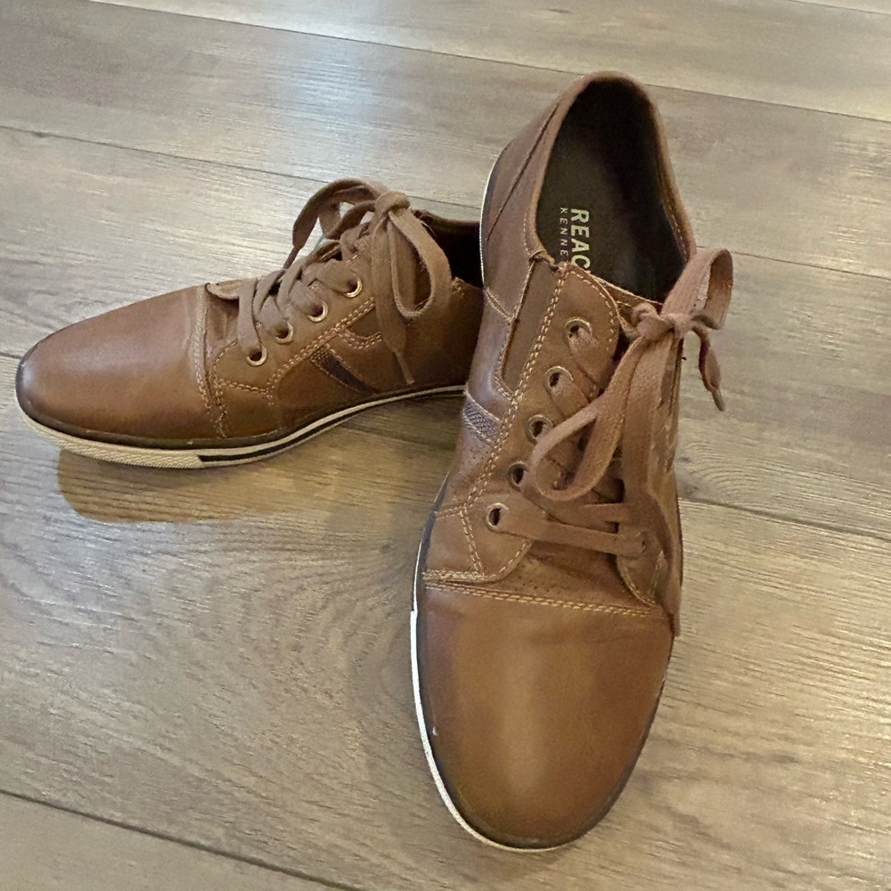 Reaction Kenneth Cole Crowned King Brown Oxford Sneaker Men’s 7.5